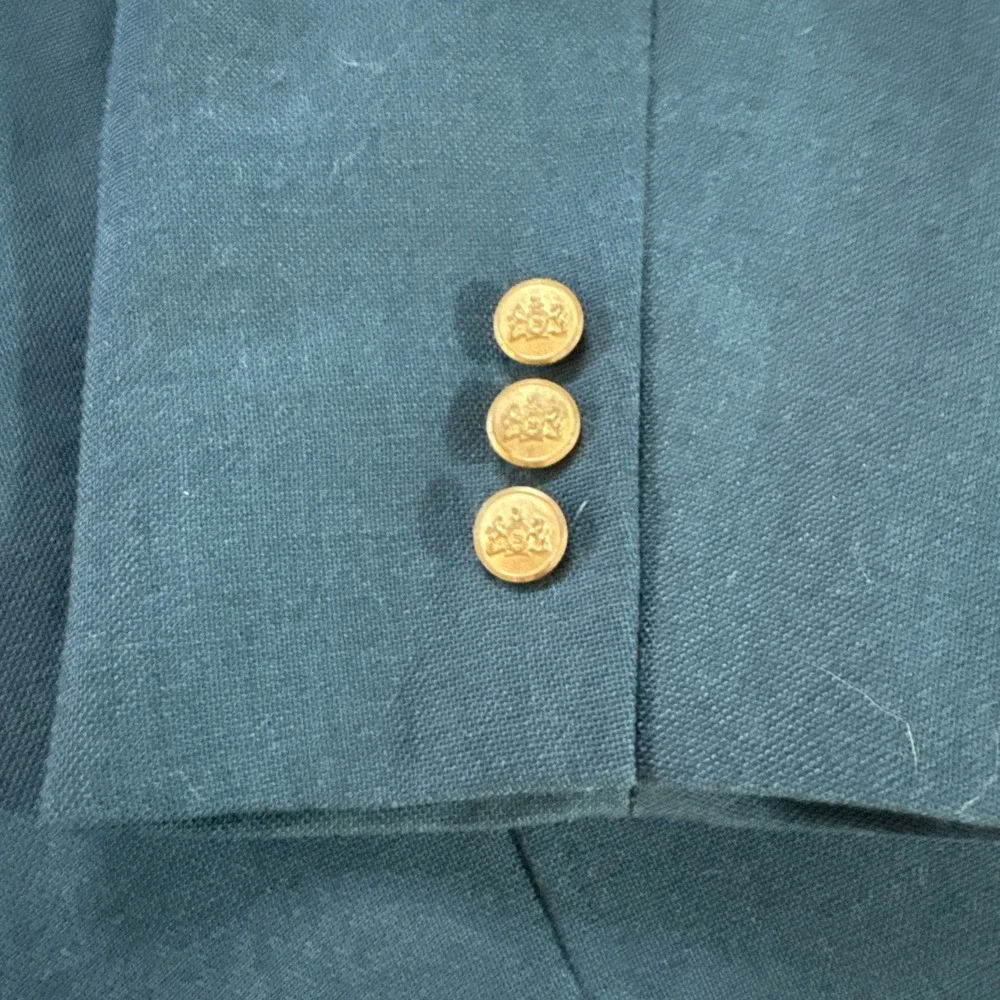Vintage Stafford Jacket 44S Green Gold Button Masters Patch Sport Coat Golf